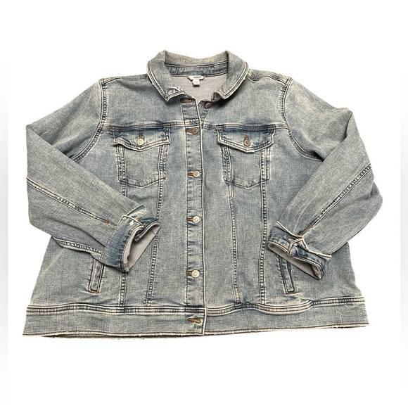Sonoma Jackets & Blazers - Sonoma distressed denim light wash jacket